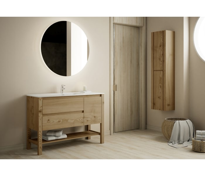 Conjunto de mueble de baño de madera maciza Bruntec Laponia Principal 1
