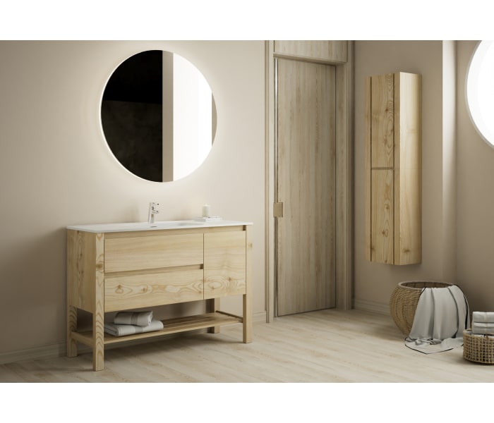 Conjunto de mueble de baño de madera maciza Bruntec Laponia Principal 0