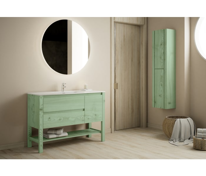 Conjunto de mueble de baño de madera maciza Bruntec Laponia Principal 3
