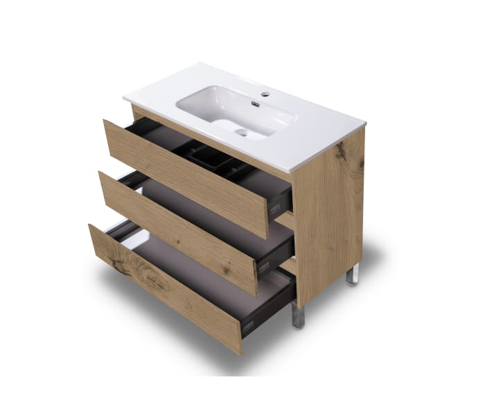 Mueble de baño color madera Bruntec Vilma Detalle 13