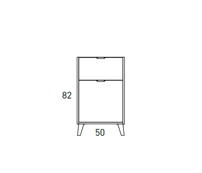 Conjunto mueble de baño fondo reducido 35.5 cm con lavabo sobre encimera Visobath Midi Croquis 15