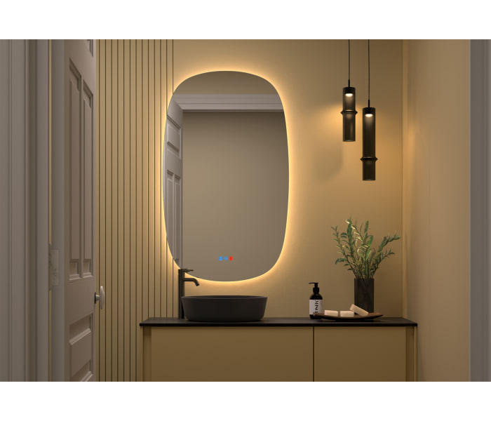 Espejo de baño con luz LED Bruntec Look Principal 4