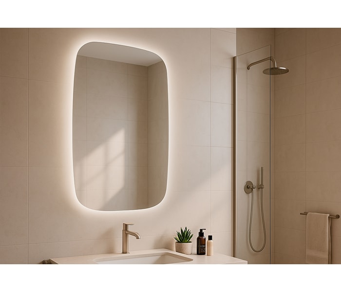 Espejo de baño con luz LED de Bruntec Look Ambiente 4