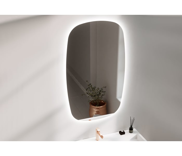 Espejo de baño con luz LED de Bruntec Look Detalle 1