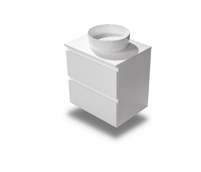 Mueble de baño pequeño Bruntec Nivo 2 cajones suspendido Detalle 8