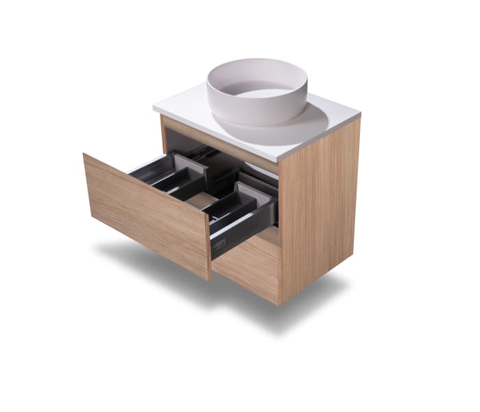 Mueble de baño pequeño Bruntec Nivo 2 cajones suspendido Detalle 6