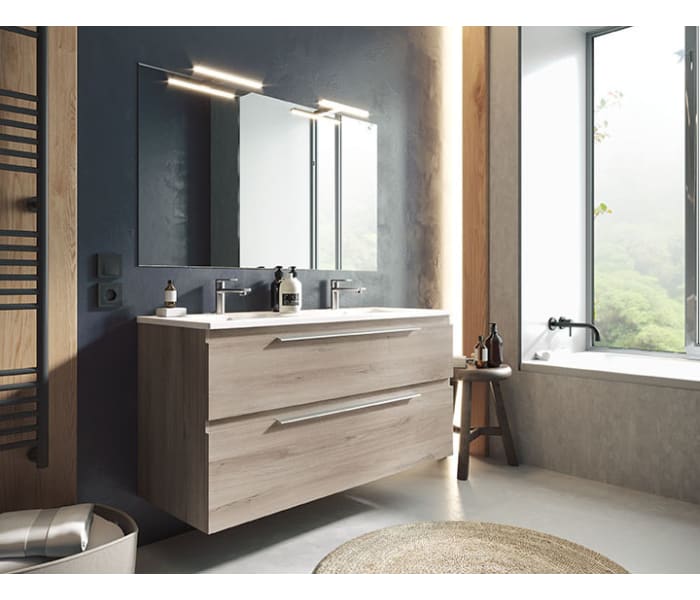 Mueble de Baño Rústico Iro con Columna