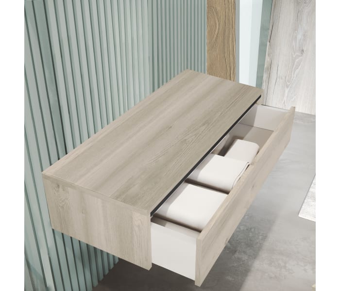 Conjunto mueble de baño con lavabo sobre encimera Inve Sensi Detalle 3
