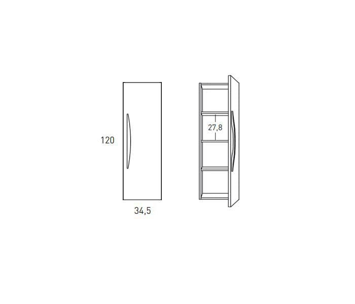 Columna de baño Viso Bath Arco Croquis 4