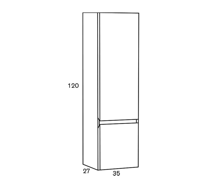 Columna de baño Sanchís Deco Lux Croquis 1