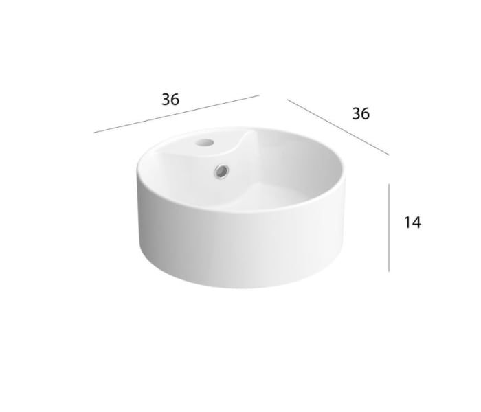 Conjunto mueble de baño con lavabo sobre encimera Salgar Morai Detalle 3