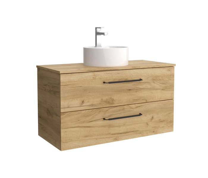 Conjunto mueble de baño con lavabo sobre encimera Salgar Morai Detalle 6