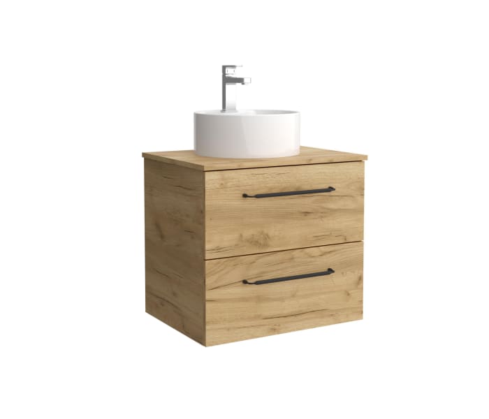 Conjunto mueble de baño con lavabo sobre encimera Salgar Morai Detalle 4