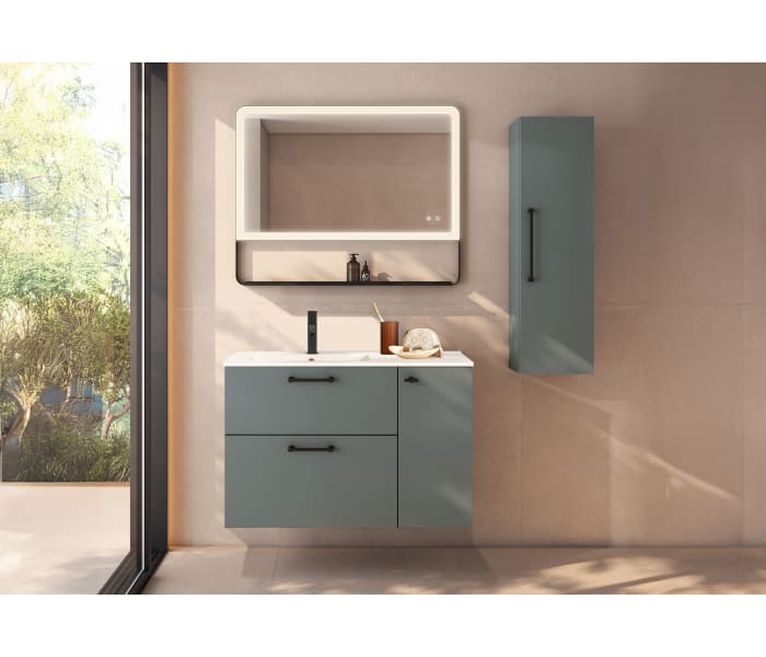 Conjunto de mueble de baño con o sin banquillo con lavabo Flat VisoBath Verso Principal 3