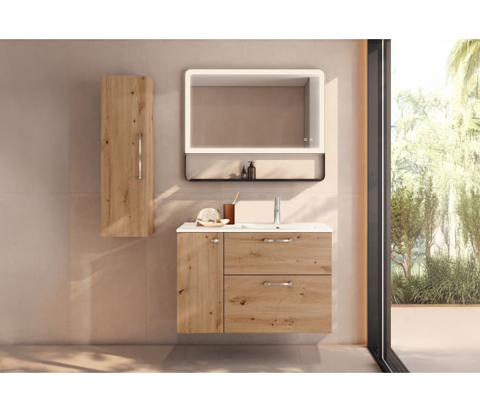 Conjunto de mueble de baño suspendido con lavabo Flat VisoBath Verso Principal 1