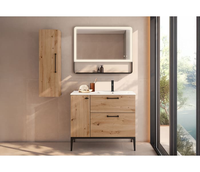 Conjunto de mueble de baño con o sin banquillo con lavabo Flat VisoBath Verso Principal 1