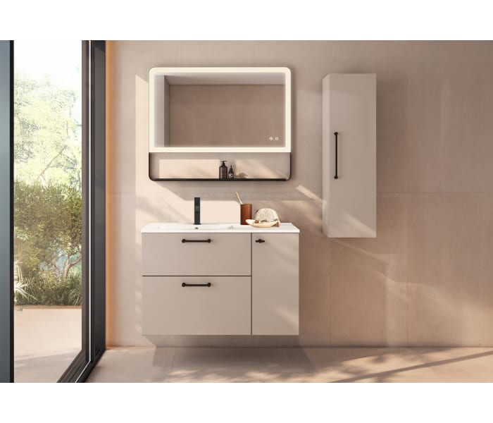 Conjunto de mueble de baño suspendido con lavabo Flat VisoBath Verso Principal 6