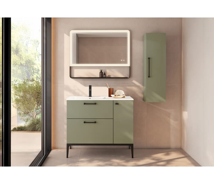 Conjunto de mueble de baño con o sin banquillo con lavabo Flat VisoBath Verso Principal 4