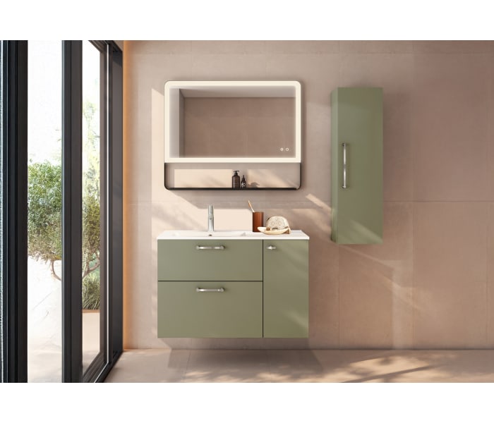 Conjunto de mueble de baño suspendido con lavabo Flat VisoBath Verso Principal 4