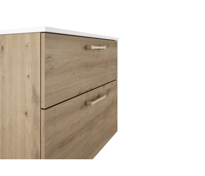 Conjunto de mueble de baño suspendido con lavabo Flat VisoBath Verso Detalle 10