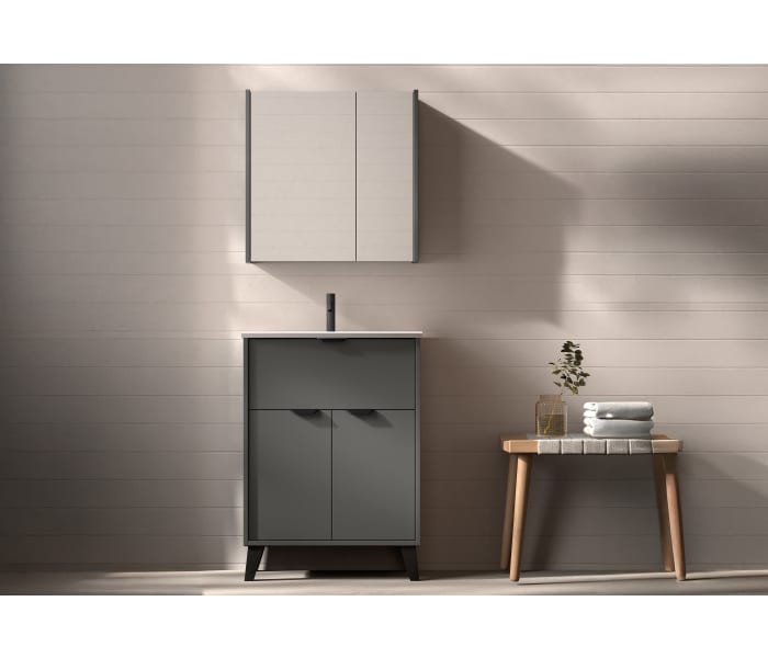 Conjunto mueble de baño fondo reducido 35.5 cm Midi Visobath Principal 3