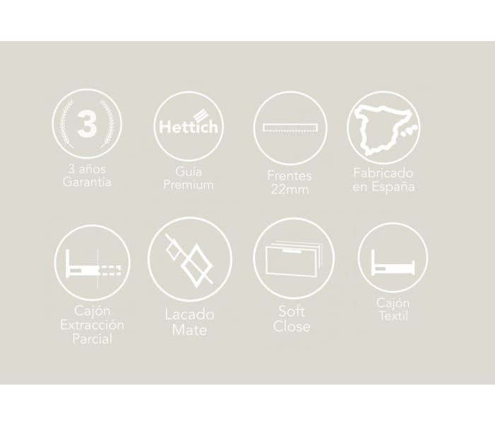 Conjunto mueble de baño Bruntec Lombok opción 6