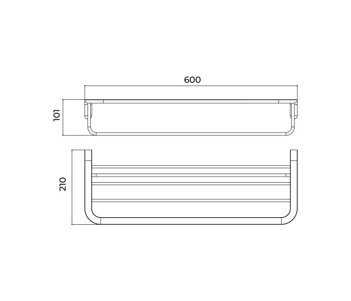 Toallero de baño Medimex Aura Croquis 9