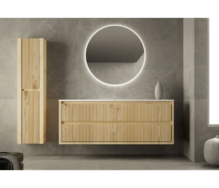 Conjunto de mueble de baño madera maciza con costados Bruntec Alpes 19 Principal 0