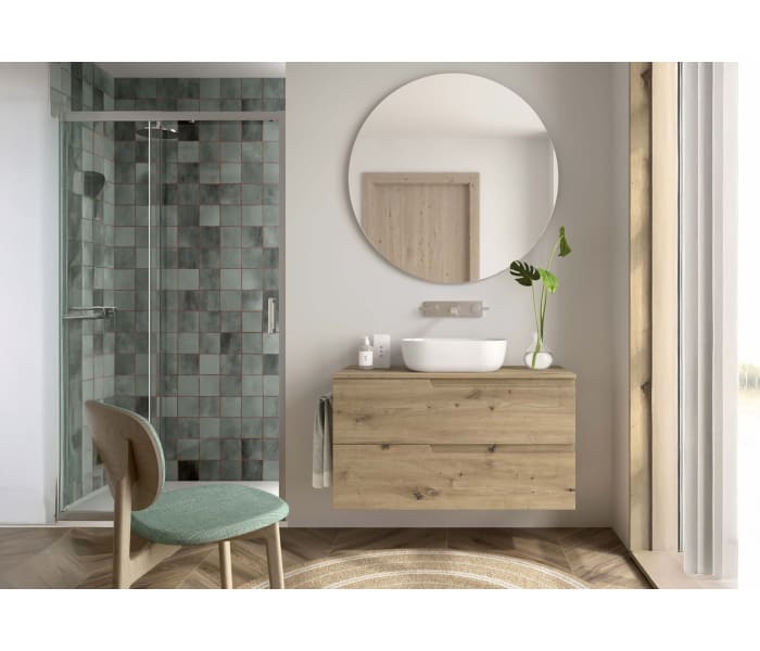 Mueble de baño con encimera del mismo color del mueble Salgar Vima Principal 3