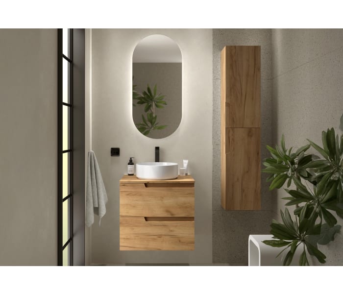 Mueble de baño con encimera del mismo color del mueble Salgar Vima Principal 1