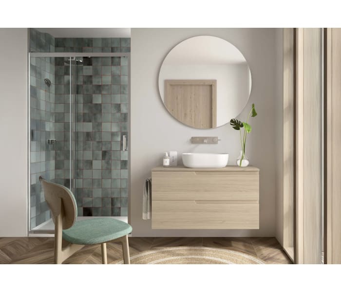 Mueble de baño con encimera del mismo color del mueble Salgar Vima Principal 2