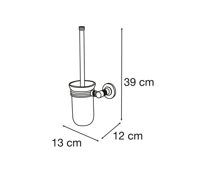 Escobillero de baño Mediterranea de baño Paula Croquis 1