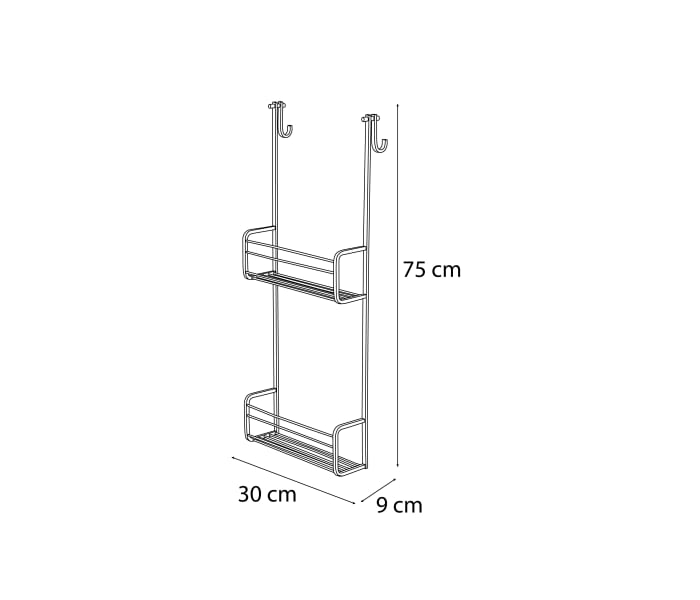 Estante de ducha doble Bruntec 600 Croquis 1