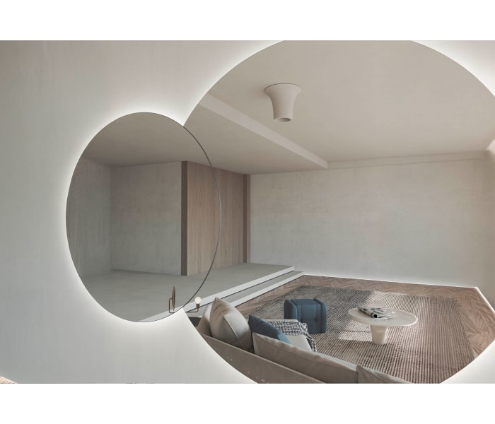 Espejo de baño con luz LED de Bruntec Solaris Detalle 1