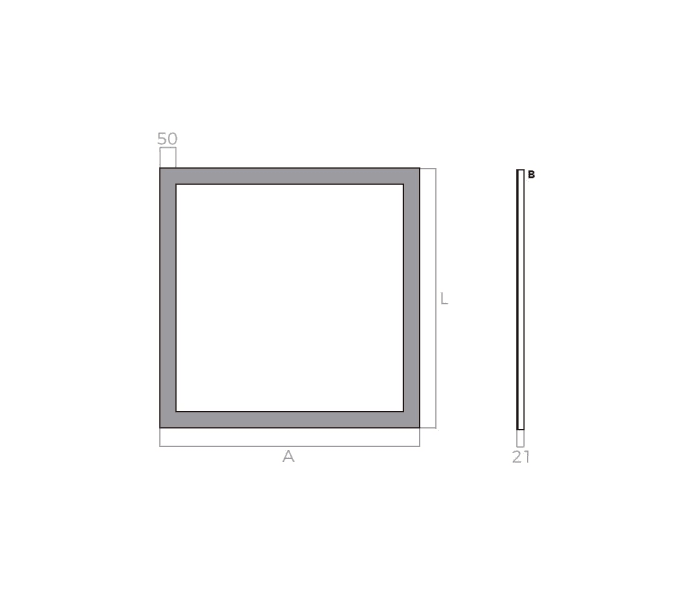 Espejo de baño con luz LED Bruntec Lime Croquis 4