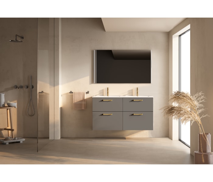 Conjunto de mueble de baño suspendido con lavabo Flat VisoBath Verso Principal 1