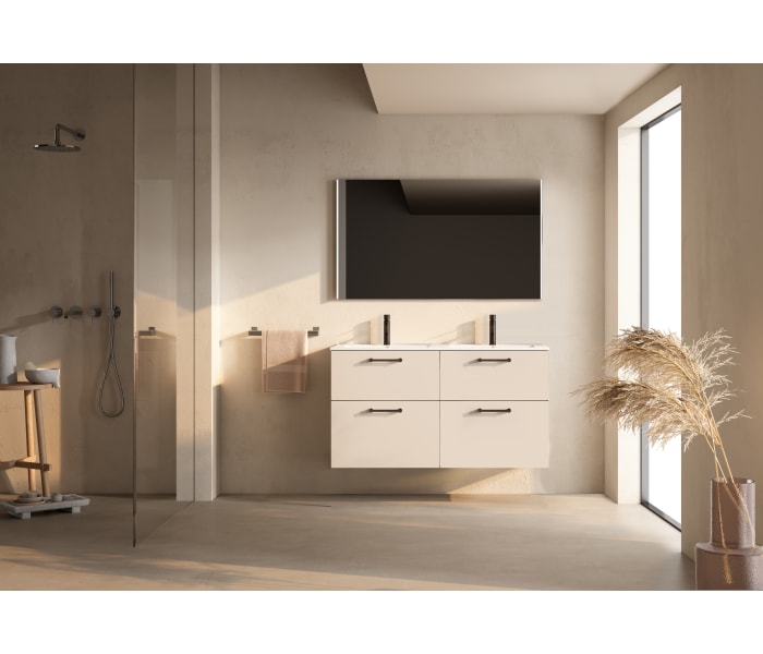 Conjunto de mueble de baño suspendido con lavabo Flat VisoBath Verso Principal 6