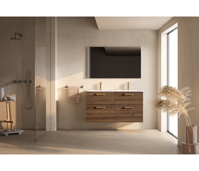 Conjunto de mueble de baño suspendido con lavabo Flat VisoBath Verso Principal 5