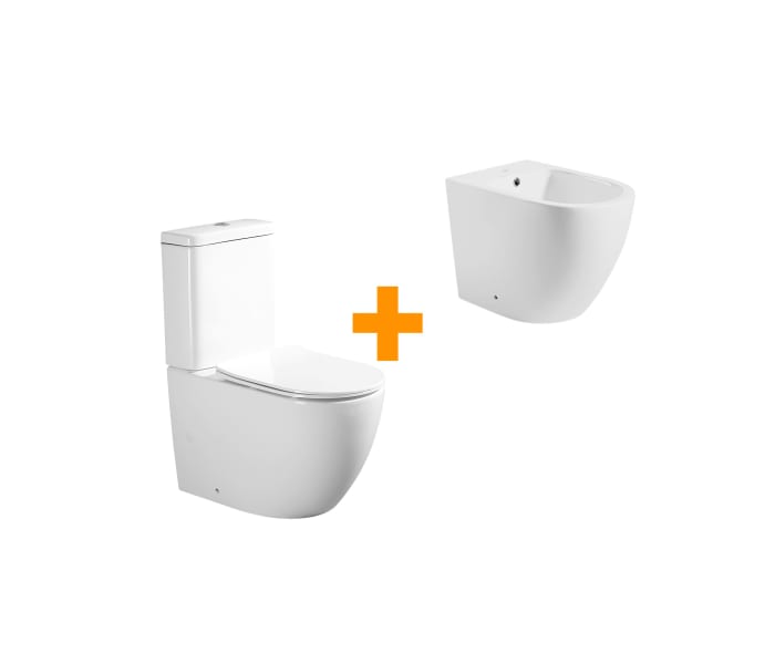 Pack inodoro + bidé Bruntec Roundy Principal 0