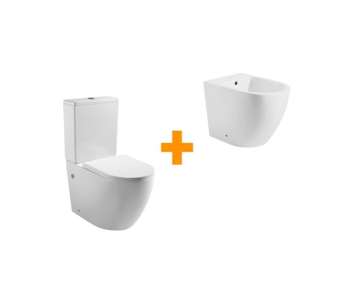 Pack inodoro + bidé Bruntec Roundy Principal 0