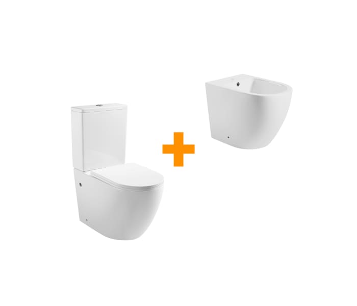 Pack inodoro + bidé Bruntec Roundy Principal 0