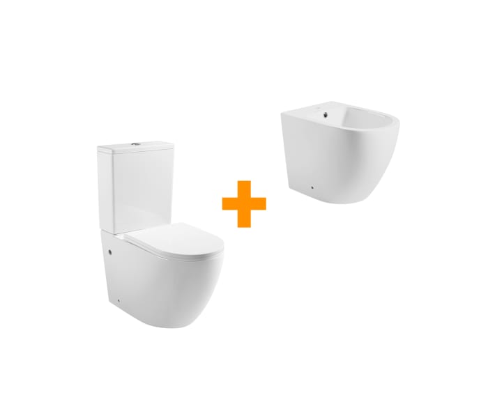 Pack inodoro + bidé Bruntec Roundy Principal 0