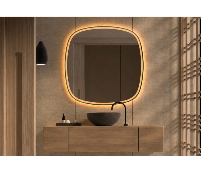 Espejo de baño con luz LED Bruntec Leda Principal 1