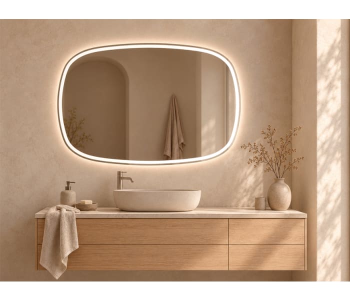 Espejo de baño con luz LED Bruntec Leda Principal 3