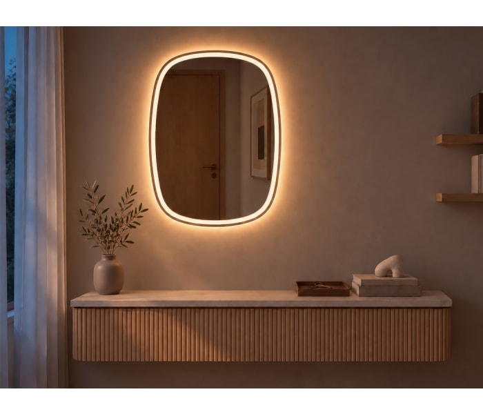 Espejo de baño con luz LED Bruntec Leda Principal 5
