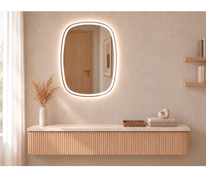 Espejo de baño con luz LED Bruntec Leda Principal 4