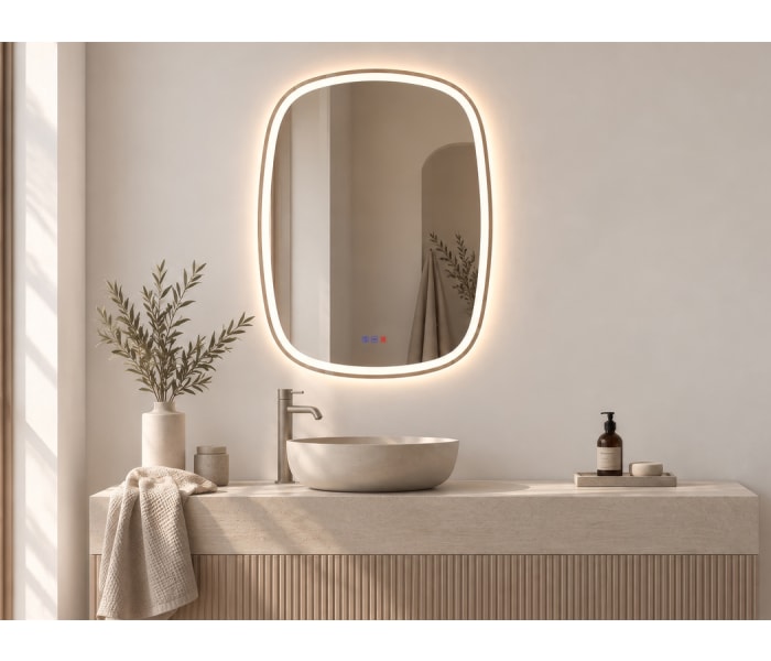 Espejo de baño con luz LED Bruntec Leda Principal 2