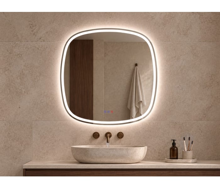 Espejo de baño con luz LED Bruntec Leda Principal 0