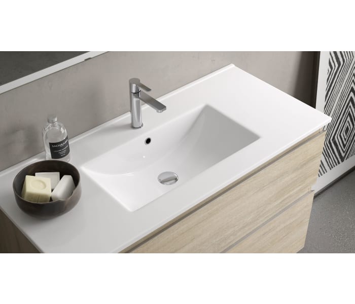 Conjunto mueble baño con lavabo Carmen madera n5 Avila Dos