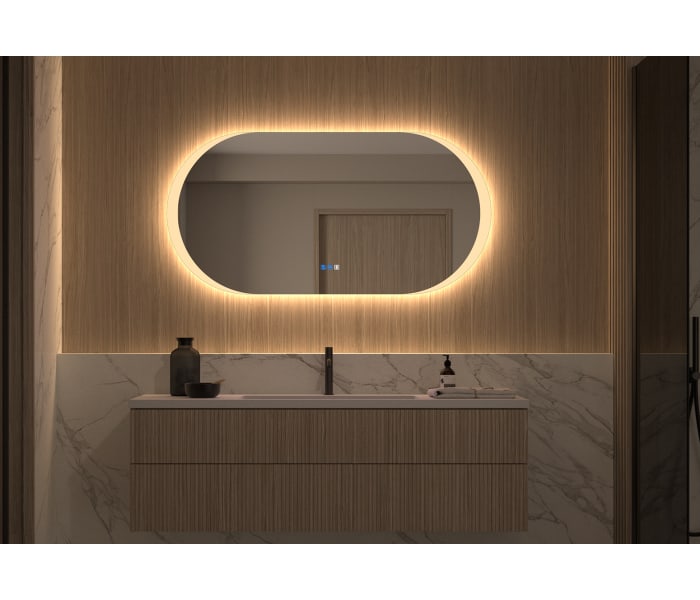 Espejo de baño con luz LED Bruntec Pol Principal 9